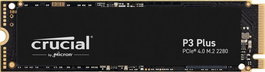 Crucial P3 Plus SSD NVMe M.2 PCIe Gen4 500 Go - Disque SSD Interne - Format 2280 - Vitesse 5000 Mo/s en Lecture
