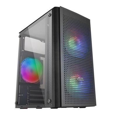 Mars Gaming Boîtier PC MC300 Noir, Micro-ATX/Mini-ITX, 3x120mm FRGB, Vitre Trempée Mars Gaming Boîtier PC MC300 Noir, Micro-ATX/Mini-ITX, 3x120mm FRGB, Vitre Trempée
