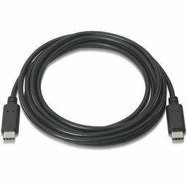 Câble USB-C Aisens A107-0056 Noir 1 m
