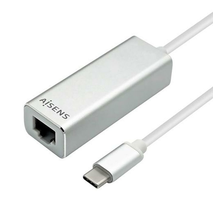 Adaptateur USB vers Ethernet Aisens A109-0341 USB 3.1 Argenté 15 cm Adaptateur USB vers Ethernet Aisens A109-0341 USB 3.1 Argenté 15 cm