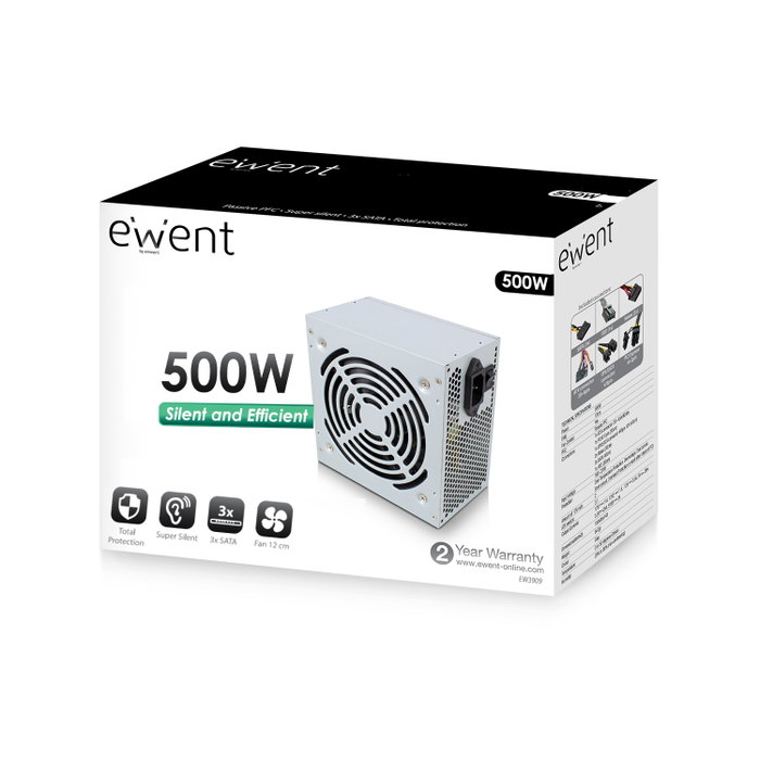 Ewent EW3909 ATX 500W
