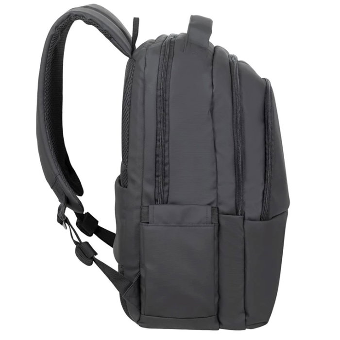 Rivacase 8435 Mochila Tegel ECO pour ordinateur portable 15.6 pouces, noir, en polyester RPET recyclé