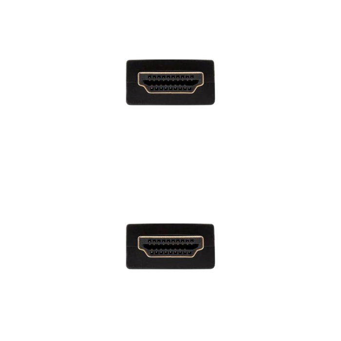 Nanocable 10.15.3800 Câble HDMI 2.0 4K 0.5m Mâle-Mâle 18Gbps HDR Noir