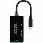 Adaptateur USB-C vers VGA/HDMI/DVI NANOCABLE 10.16.4301-ALL Noir 20 cm