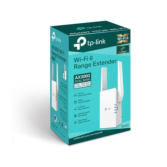 TP-Link RE705X AX3000 Extenseur de portée Wi-Fi 6 TP-Link RE705X AX3000 Extenseur de portée Wi-Fi 6