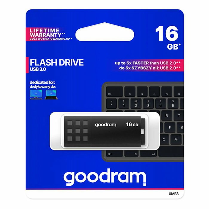 Clé USB GoodRam UME3 Noir 16 GB