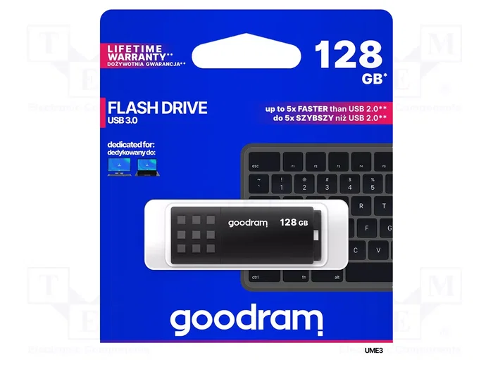 GOODRAM Clé USB 128GB USB 3.0 Noir