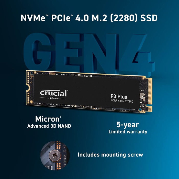 Disque dur Crucial P3 Plus 2 TB SSD