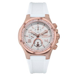 Bobroff BF1002L25 montre unisexe or rose et blanc