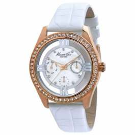 Kenneth Cole IKC2794 - Montre analogique or rose et blanc