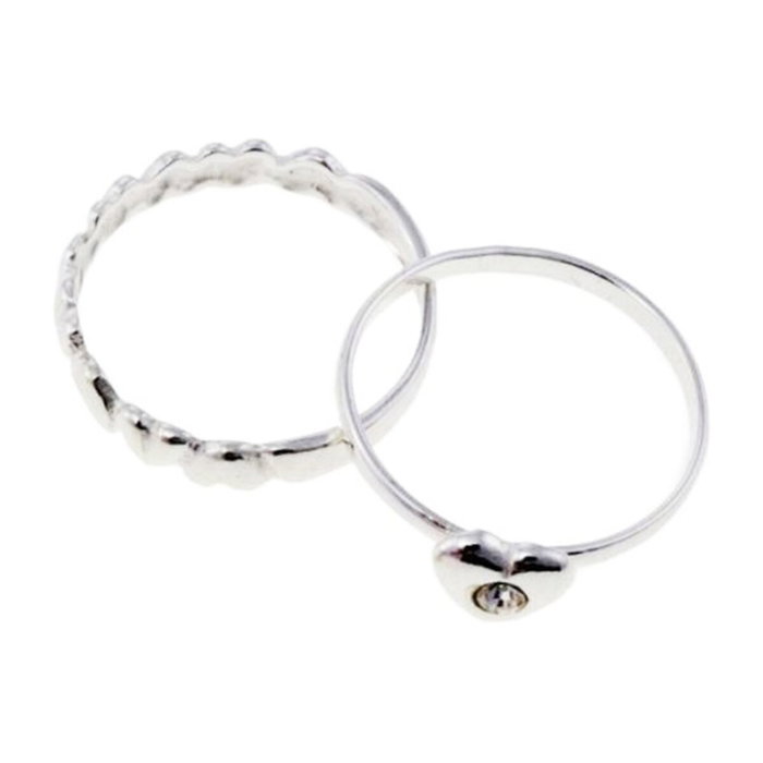 Cristian Lay Lot de 2 Bagues en Argent de loi Taille 10 Cristian Lay Lot de 2 Bagues en Argent de loi Taille 10