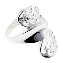 Cristian Lay Bague en Acier Argenté Taille 20
