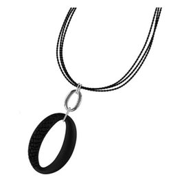 Panarea Collier en Argent Noir 28 cm CP1N