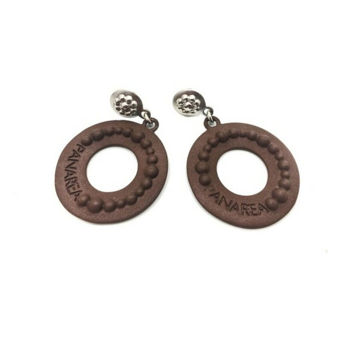 Panarea Boucles d'oreilles OR3M en argent marron Panarea Boucles d'oreilles OR3M en argent marron