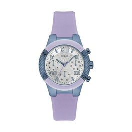 Guess W0958L2 - Montre analogique lila et bleu