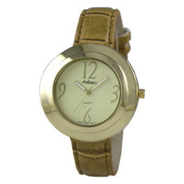 Arabians DPP0096C - Montre analogique femme doré et camel