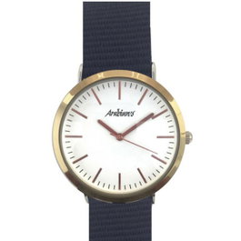 Arabians DPP2197A Montre Unisexe Boîtier Doré et Bracelet Bleu