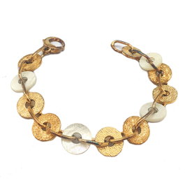 GC Bracelet Doré en Acier Guess Collection CWB10903