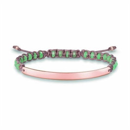 Thomas Sabo Bracelet en Argent Vert 21cm LBA0054-891-6-L21v