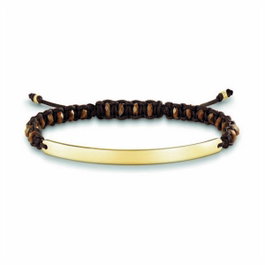 Thomas Sabo Pulsera en Argent Marron
