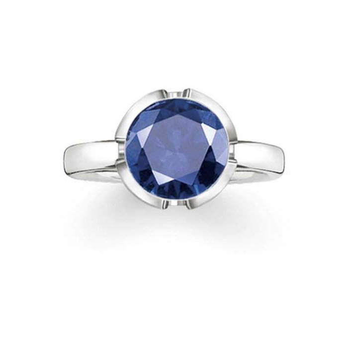 Thomas Sabo Anneau TR2036-048-32-50 en Argent Bleu Taille 50 Thomas Sabo Anneau TR2036-048-32-50 en Argent Bleu Taille 50