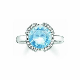 Thomas Sabo Bague TR2038-059-31-56 en Argent Bleu Taille 56