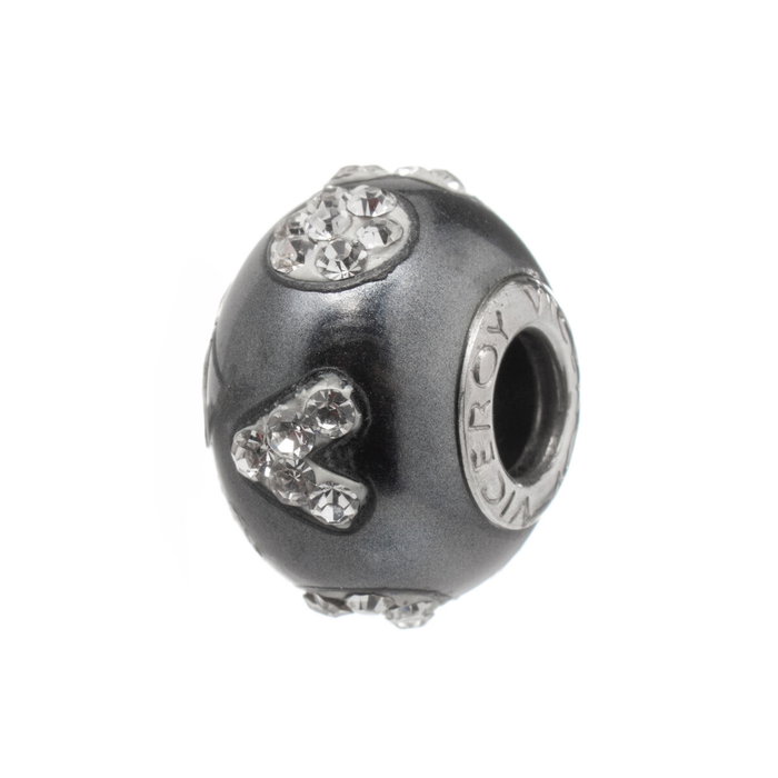 Perle de verre Femme Viceroy VMM0159-11 Noir (1 cm) Perle de verre Femme Viceroy VMM0159-11 Noir (1 cm)