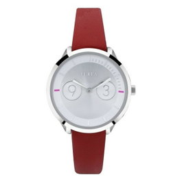 Furla Metropolis R4251102508 avec bracelet bleu et boîtier argenté