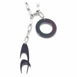 Chronotech Pendentif 1810080106 en Acier Argenté