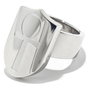Chronotech Anneau Argenté Taille 13 en Acier