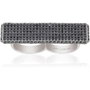 Sif Jakobs Bague Femme R10766-2-BK Noir Taille 12