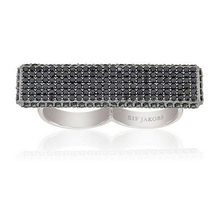 Sif Jakobs Bague Femme R10766-2-BK Noir Taille 12