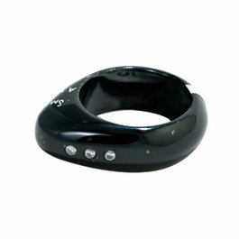 Demaria Bague Taille 12 en Acier Noir