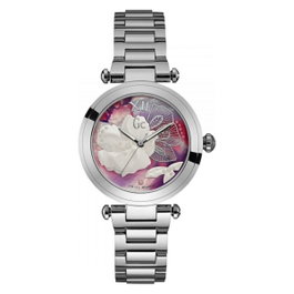 GC Y21004L3 avec cadran rose et bracelet argenté