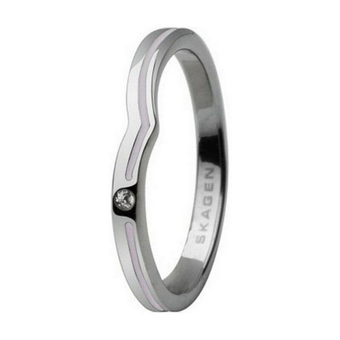 Skagen JRSV018SS6 Bague en Acier Argenté Taille 13 Skagen JRSV018SS6 Bague en Acier Argenté Taille 13