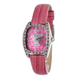 Chronotech CT7094SS-37 montre analogique rose et argentée