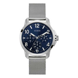 Guess W1040G1 Voyage Argentée avec Cadran Bleu