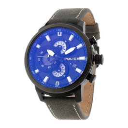 Police R1451281001 Explorer Multi avec cadran bleu et bracelet en cuir