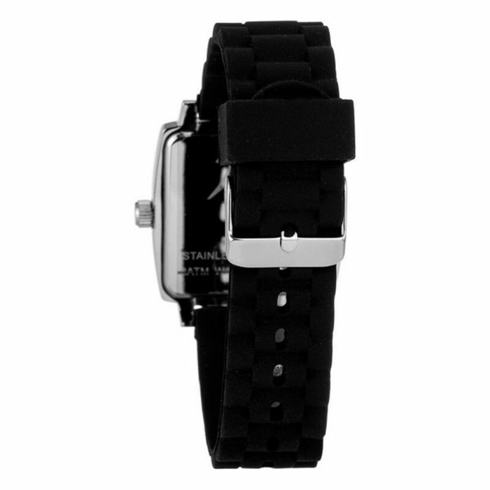 Justina 21971B avec bracelet blanc et boîtier argenté