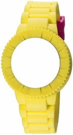 Watxandco Bracelet de montre Jaune 38mm