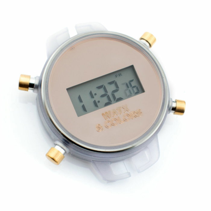 WATXANDCO RWA1036 Montre Digitale Rose et Transparente WATXANDCO RWA1036 Montre Digitale Rose et Transparente