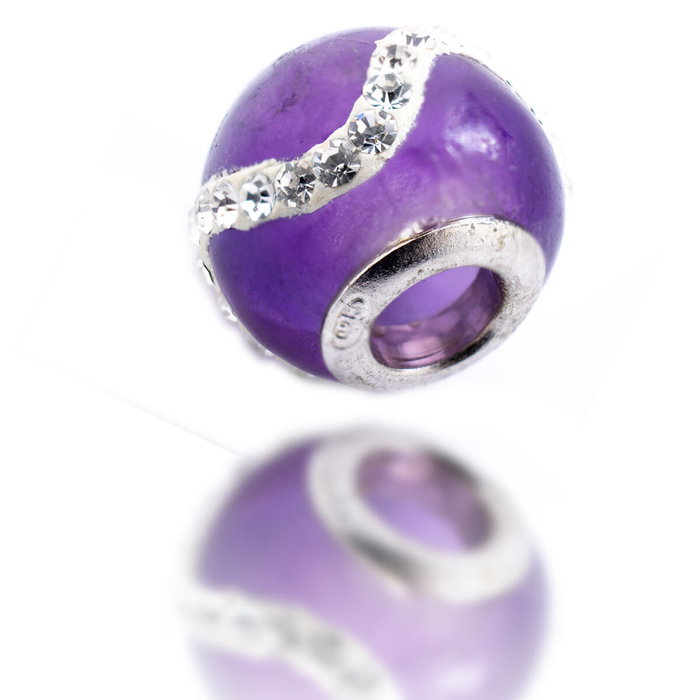 Perle de verre Femme Viceroy VMM0212-17 Argenté 1 cm Perle de verre Femme Viceroy VMM0212-17 Argenté 1 cm