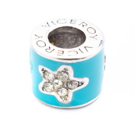 Perle de verre Femme Viceroy VMM0306-24 Bleu 1 cm