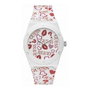 Guess W0979L19 avec bracelet blanc, rose et rouge