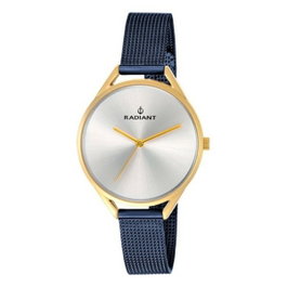 Radiant RA432211 - Montre femme avec bracelet bleu et cadran gris