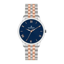 Radiant RA441202 Milano montre analogique pour femme, cadran bleu et bracelet bicolore