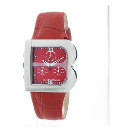 Laura Biagiotti LB0002L-RO Montre Analogique Rouge et Argentée