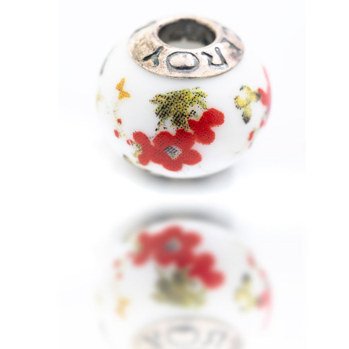 Perle de verre Femme Viceroy Blanc 1 cm