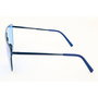 Retrosuperfuture Lenz Flat Top Lunettes de soleil aviateur unisexe, cadre métal bleu, verres bleus, pont 16 mm, verres 58 mm, branches 145 mm