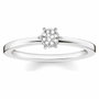 Thomas Sabo Bague en Argent Taille 56 Argentée